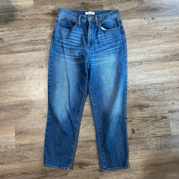 Madewell The Mom Jean Denim Size 28 Medium Wash High Rise - Picture 2 of 6